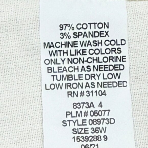 Saddlebred Men's Flat Front Slash Pockets Stretch Khaki Chino Shorts Size 36W - Picture 6 of 10